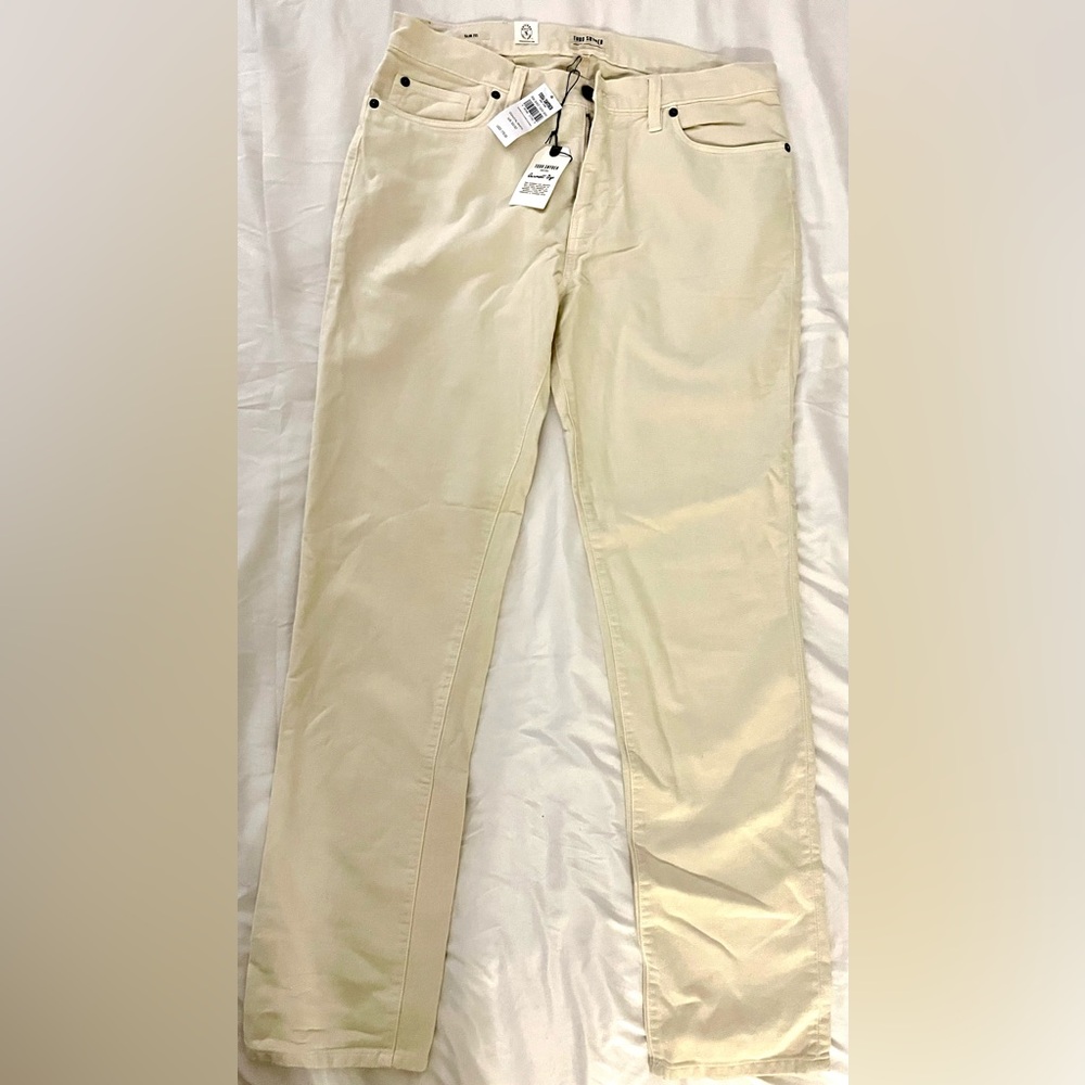 Todd Snyder Off-White Chino Pants-Slim